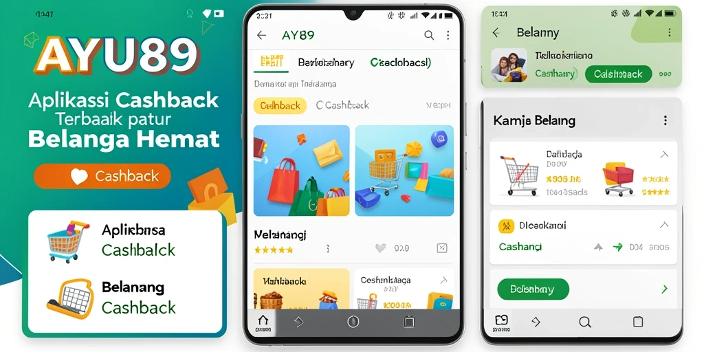Tampilan antarmuka AYU89 dengan fitur Cashback yang menarik