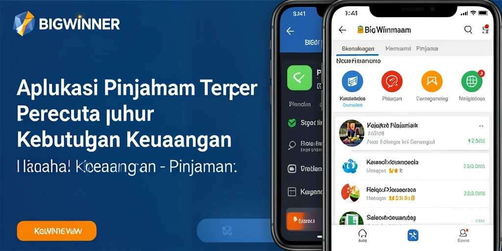 Antarmuka aplikasi BIGWINNER untuk pengajuan pinjaman yang mudah.