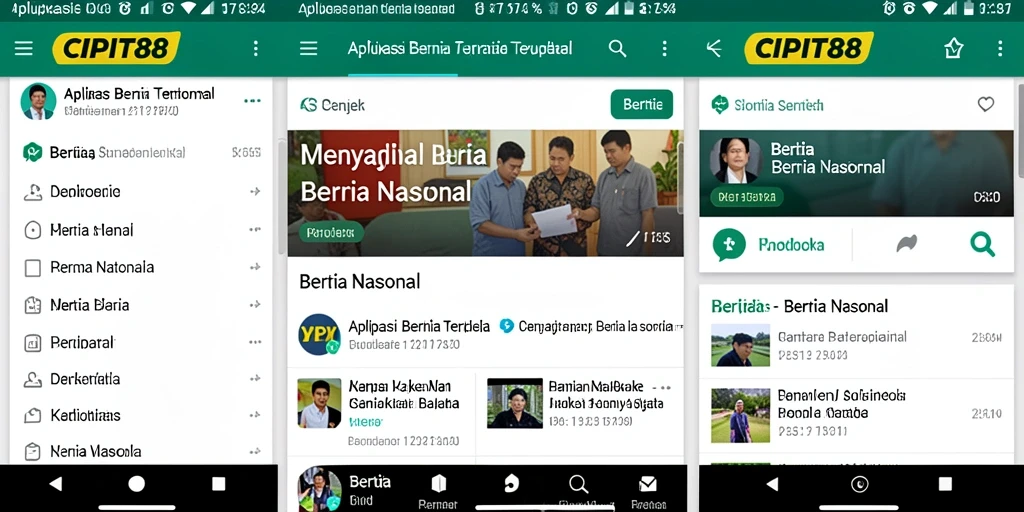 Antarmuka CIPIT88 yang menarik dan fungsional untuk berita nasional.