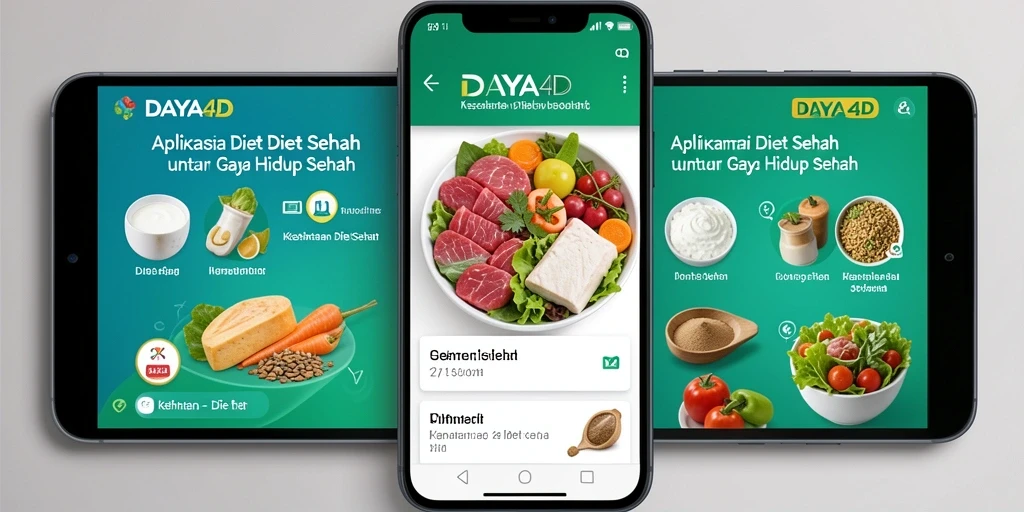 Antarmuka aplikasi DAYA4D yang sederhana dan informatif.
