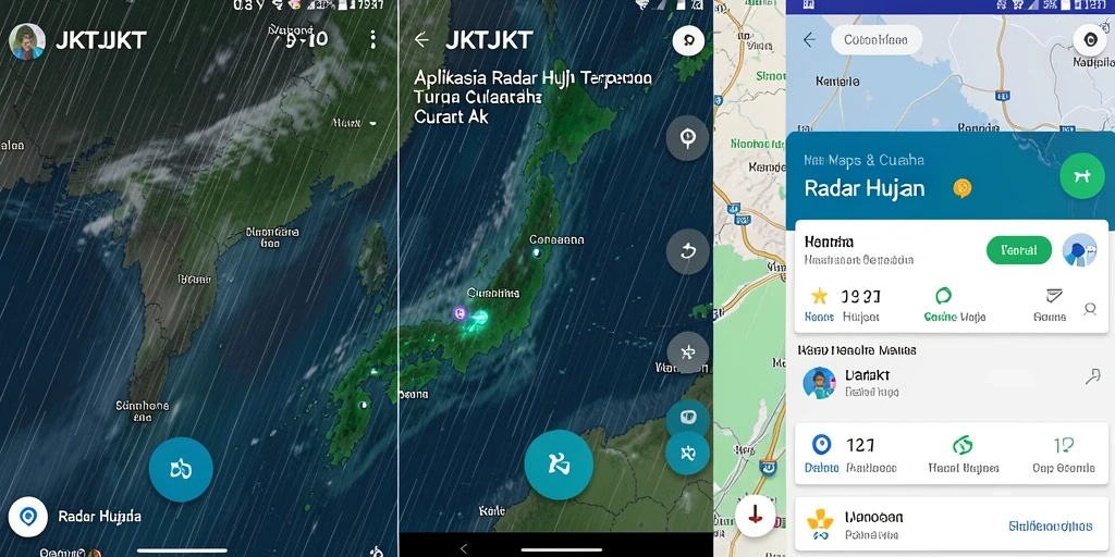 Antarmuka JKTJKT menampilkan radar hujan yang akurat dan informatif.