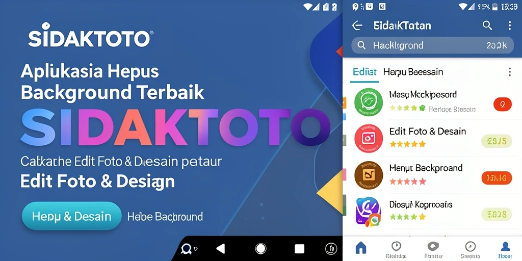 Antarmuka pengguna aplikasi SIDAKTOTO untuk hapus background yang sederhana.