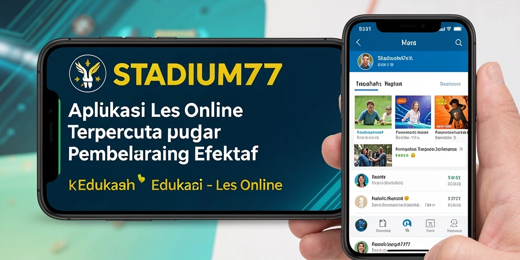 Antarmuka STADIUM77 yang intuitif untuk Les Online.